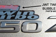 JWT TWIN TURBO BUBBLE EMBLEM — MISCW-STKTT