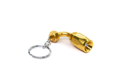 AN Fitting Keychain w/LED Flashlight