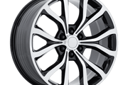 Performance Replicas PR230 GLOSS BLACK W/ MACHINED FACE Wheel - image 1