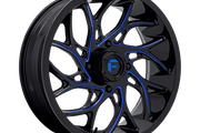 Fuel UTV D778 RUNNER UTV GLOSS BLACK MILLED CANDY BLUE Wheel - image 1