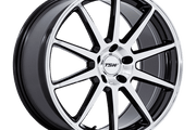 TSW TW004 CANARD GLOSS BLACK W/ MACHINED FACE Wheel - image 1