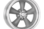 American Racing Vintage VN205 CLASSIC TORQ THRUST II TORQ THRUST GRAY W/ POLISH LIP Wheel - image 1