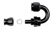 -10 AN 180 Degree Female Aluminum Hose End (PTFE)