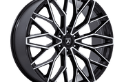Asanti Black Label AB050 MOGUL 6 GLOSS BLACK W/ MACHINED FACE Wheel - image 1