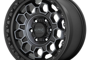 KMC KM545 TREK SATIN BLACK W/ GRAY TINT Wheel - image 1