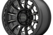 KMC KM547 CARNAGE SATIN BLACK W/ GRAY TINT Wheel - image 1