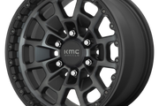 KMC KM718 SUMMIT SATIN BLACK W/ GRAY TINT Wheel - image 1