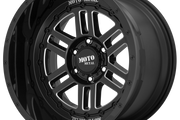 Moto Metal MO800 DEEP SIX GLOSS BLACK MILLED Wheel - image 1
