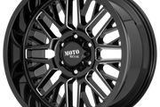 Moto Metal MO802 WARLOCK GLOSS BLACK MILLED Wheel - image 1