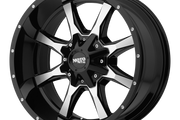 Moto Metal MO970 GLOSS BLACK W/ MACHINED FACE Wheel - image 1
