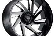 Tuff T1B GLOSS BLACK W/ MILLED SPOKES Wheel - image 1