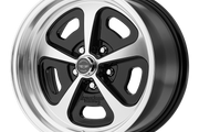 American Racing Vintage VN501 500 MONO CAST GLOSS BLACK MACHINED Wheel - image 1