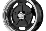 American Racing Vintage VN511 SALT FLAT GLOSS BLACK W/ DIAMOND CUT LIP Wheel - image 1