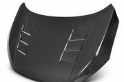 Seibon TS-Style Carbon Fiber hood for 2016-2021 Honda Civic Coupe/Sedan - image 1