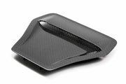 Seibon OEM-Style Carbon Fiber hood scoop for 2017-2021 Honda Civic Type R - image 1