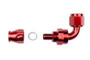 -8 AN 90 Degree Female Aluminum Hose End (PTFE)