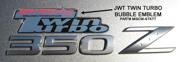 JWT TWIN TURBO BUBBLE EMBLEM — MISCW-STKTT