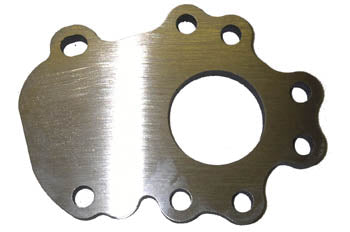 JWT FLANGE 5-BOLT, FITS T25, T28 W/5-BOLT FLANGE, MILD STEEL, 3/8" THICK — FT258-TO5ST