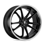 Load image into Gallery viewer, Asanti Black Label ABL-23 SIGMA GLOSS BLACK W/ CHROME LIP Wheel - image 2
