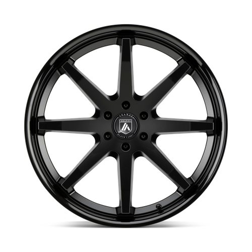 Asanti Black Label ABL-32 KAISER SATIN BLACK W/ GLOSS BLACK LIP Wheel - image 3