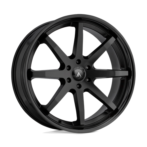 Asanti Black Label ABL-32 KAISER SATIN BLACK W/ GLOSS BLACK LIP Wheel - image 2