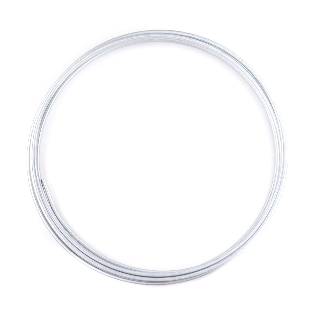 3/16" Zinc-plated Steel Hard Line - 25ft Roll