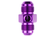 Pressure Gauge Adapter, 10AN Male to 10AN Male w/ 1/8" port