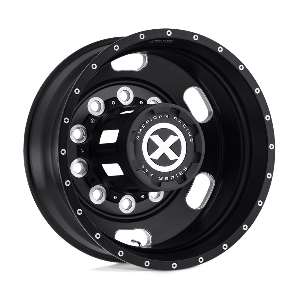 ATX AO402 INDY SATIN BLACK MILLED Wheel - image 2