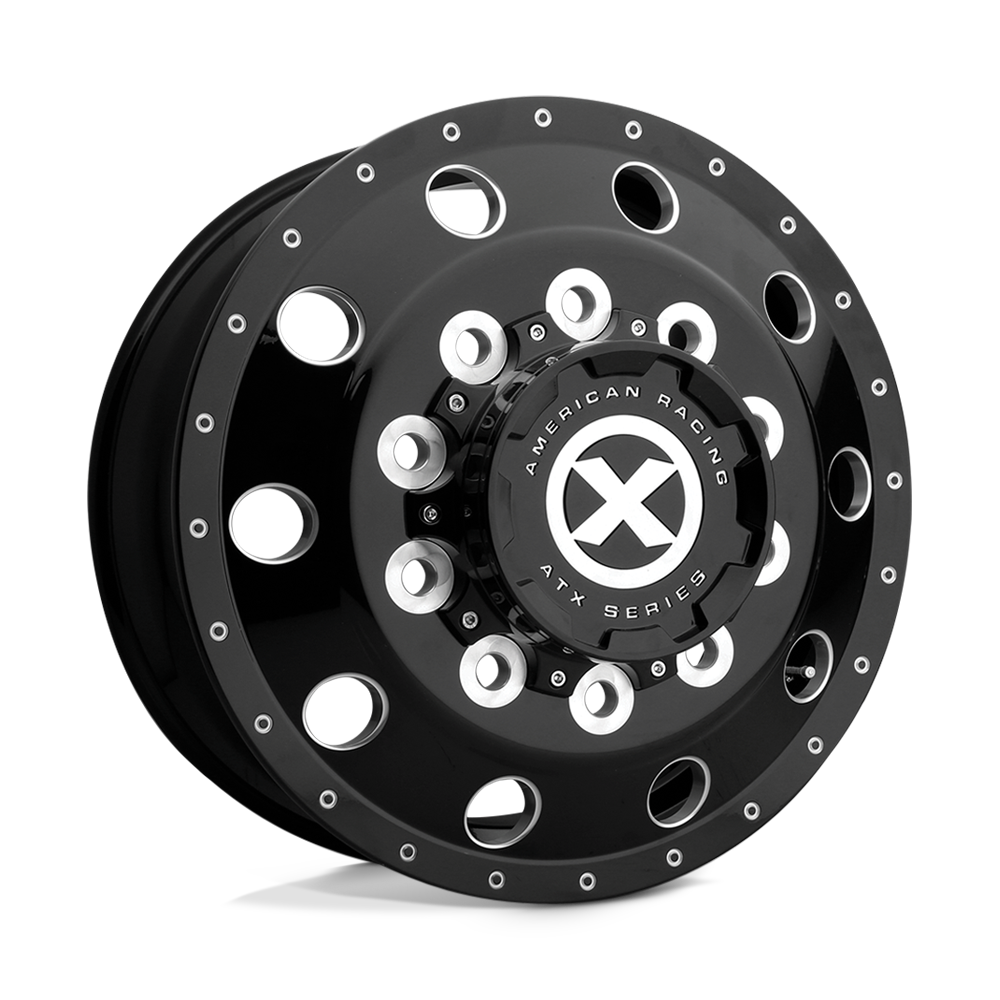ATX AO405 TREX GLOSS BLACK MILLED Wheel - image 2