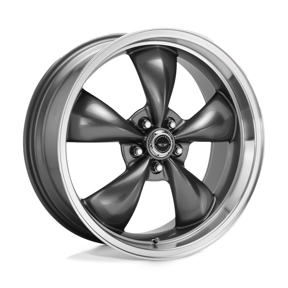 American Racing AR105 TORQ THRUST M ANTHRACITE W/ MACHINED LIP Wheel - image 2