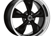 American Racing AR105 TORQ THRUST M GLOSS BLACK W/ MACHINED LIP Wheel - image 1