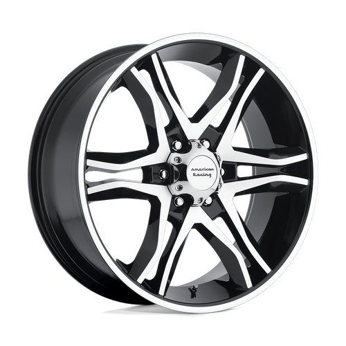 American Racing AR893 MAINLINE GLOSS BLACK MACHINED Wheel - image 2