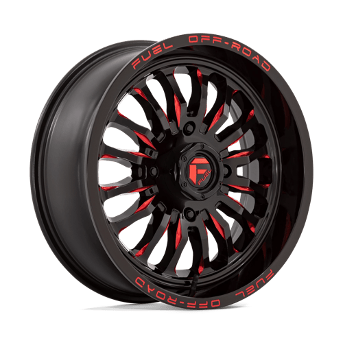 Fuel UTV D822 ARC UTV GLOSS BLACK MILLED RED Wheel - image 1