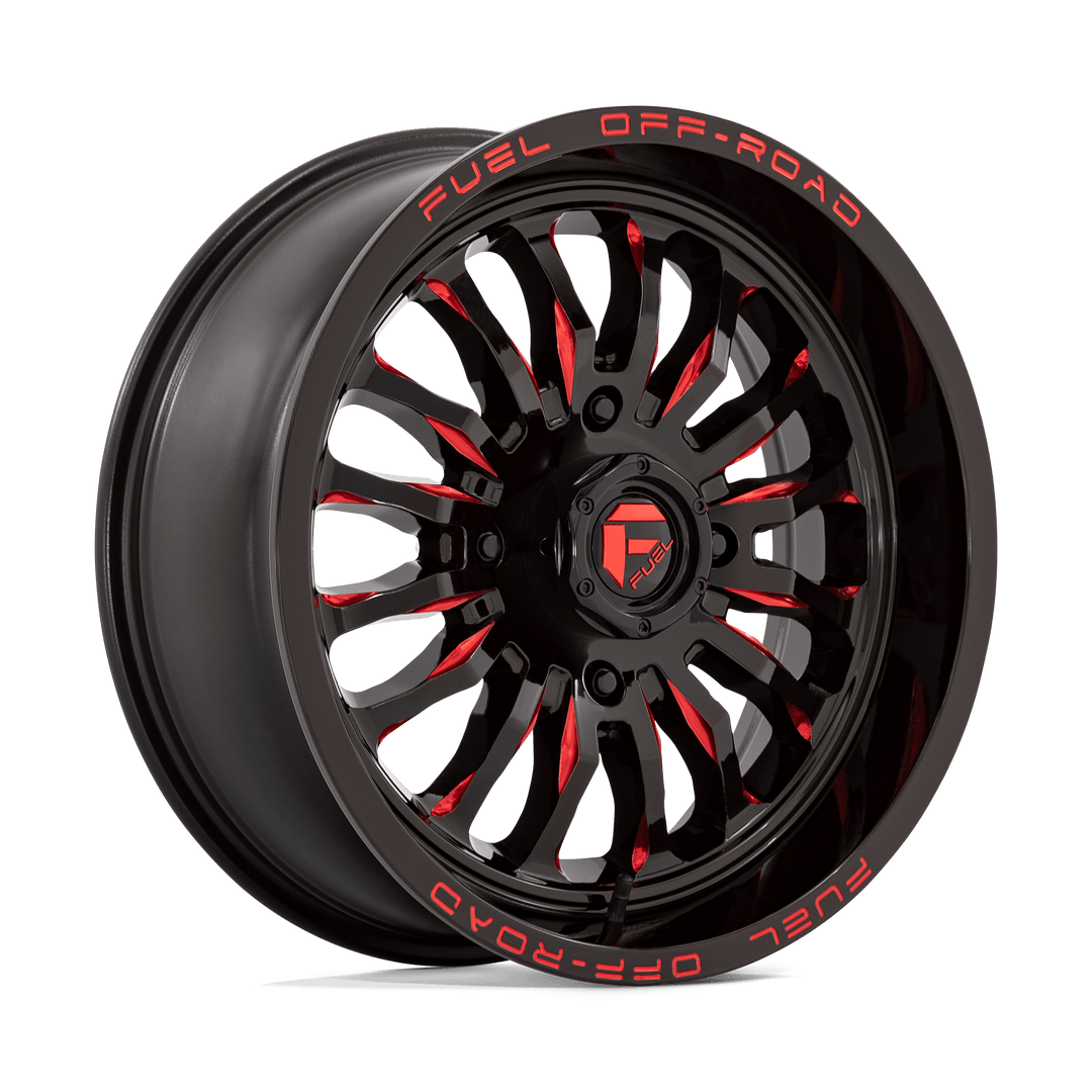 Fuel UTV D822 ARC UTV GLOSS BLACK MILLED RED Wheel - image 2