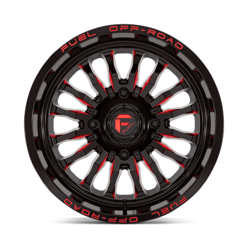 Fuel UTV D822 ARC UTV GLOSS BLACK MILLED RED Wheel - image 4