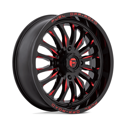 Fuel UTV D822 ARC UTV GLOSS BLACK MILLED RED Wheel - image 5
