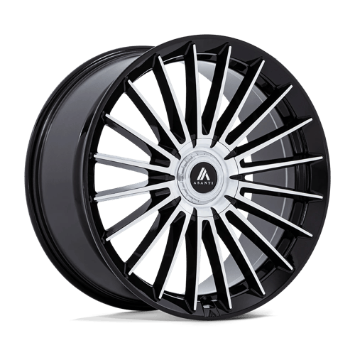 Asanti Black Label AB048 VICEROY GLOSS BLACK W/ MACHINED FACE Wheel - image 1