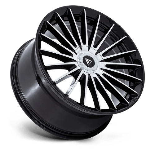Asanti Black Label AB048 VICEROY GLOSS BLACK W/ MACHINED FACE Wheel - image 3