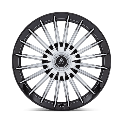 Asanti Black Label AB048 VICEROY GLOSS BLACK W/ MACHINED FACE Wheel - image 4