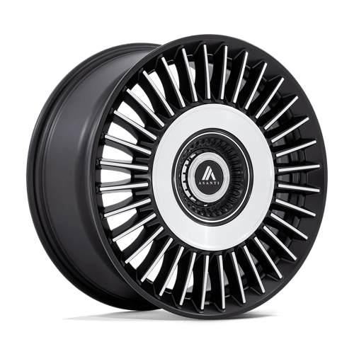 Asanti Black Label AB040 TIARA SATIN BLACK BRIGHT MACH FACE Wheel - image 1
