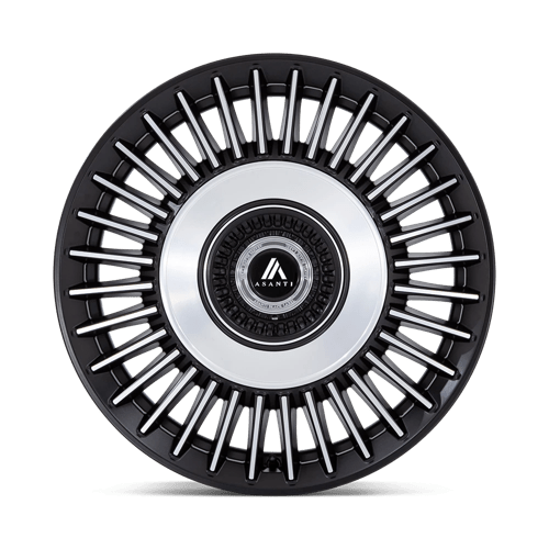 Asanti Black Label AB040 TIARA SATIN BLACK BRIGHT MACH FACE Wheel - image 4