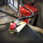 Load image into Gallery viewer, Alaria Tech Fuel Cell Fire Suppression Bracket - installed
