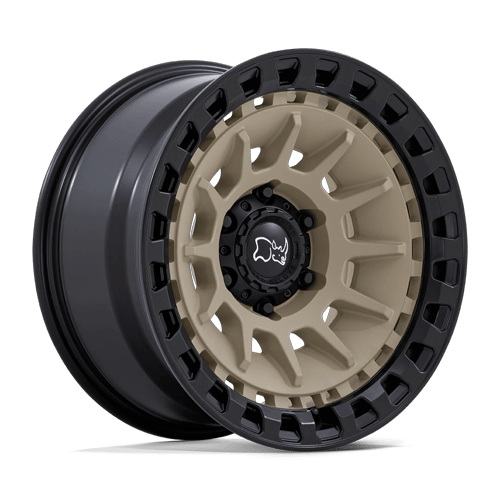 Black rhino barrage desert sand on matte black wheel   image 1