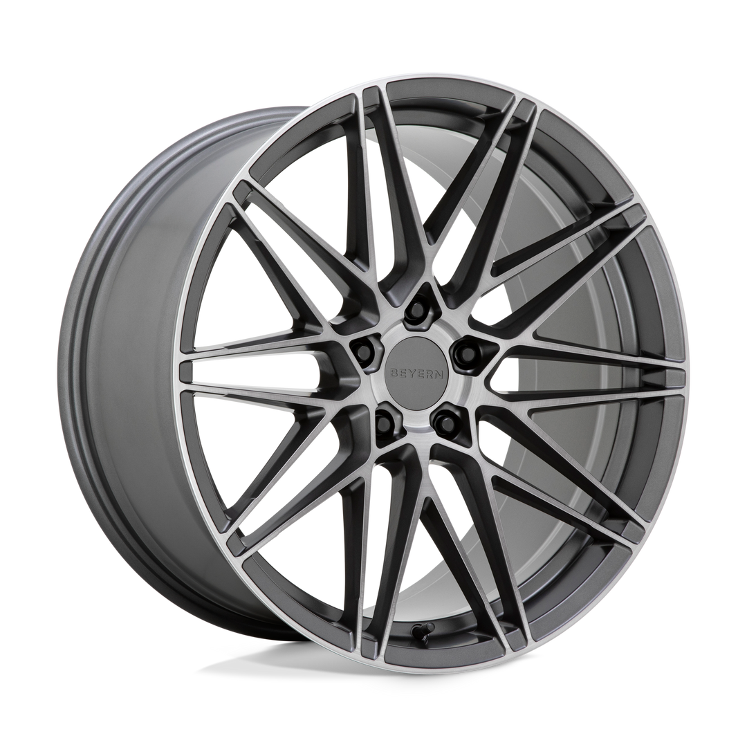 Beyern DAMON MATTE GUNMETAL W/ BRUSHED FACE Wheel - image 2