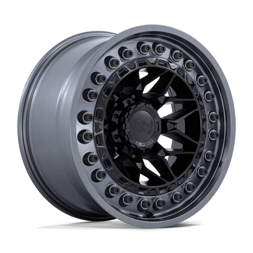 Black Rhino ALPHA MATTE BLACK W/ GUNMETAL LIP Wheel - image 1