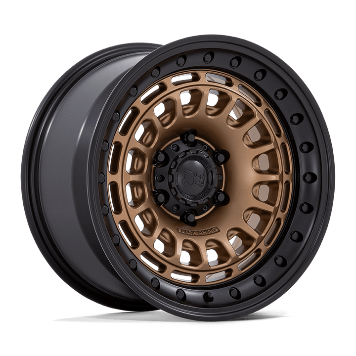 Black rhino br014 sahara matte bronze w gloss black lip wheel   image 2