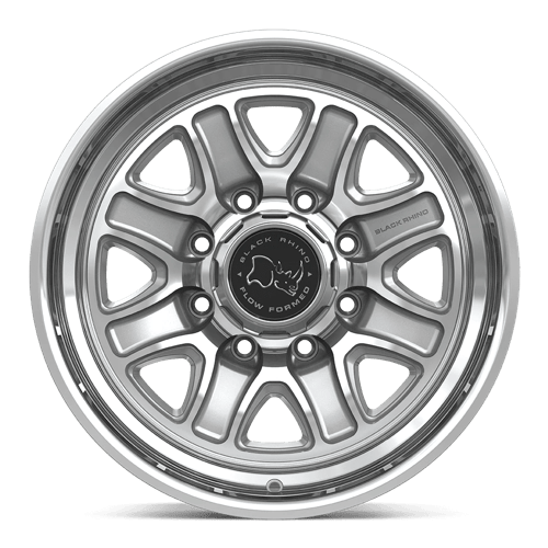 Black Rhino BR032 ECHO GLOSS SILVER W/ MACHINED FACE Wheel - image 8