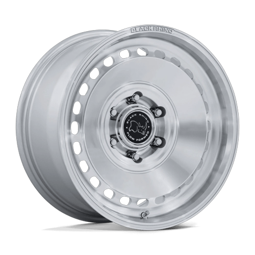 Black Rhino BR036 BASIN GLOSS SILVER W/ MACHINED FACE Wheel - image 1