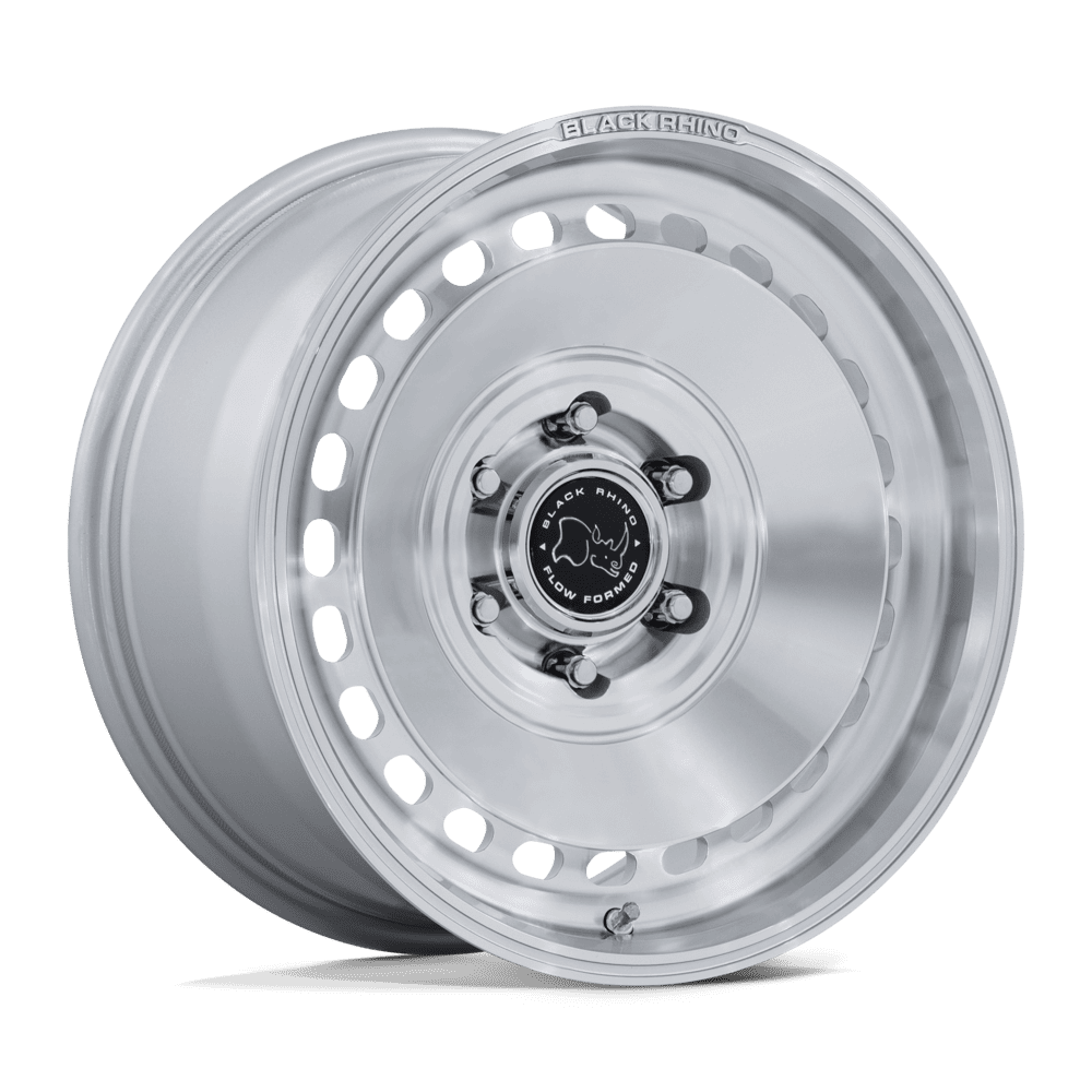 Black Rhino BR036 BASIN GLOSS SILVER W/ MACHINED FACE Wheel - image 2