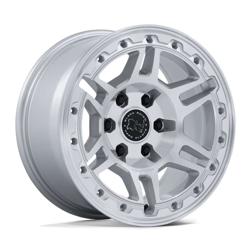 Black Rhino BR039 VANGUARD GLOSS SILVER W/ MACHINED FACE Wheel - image 2
